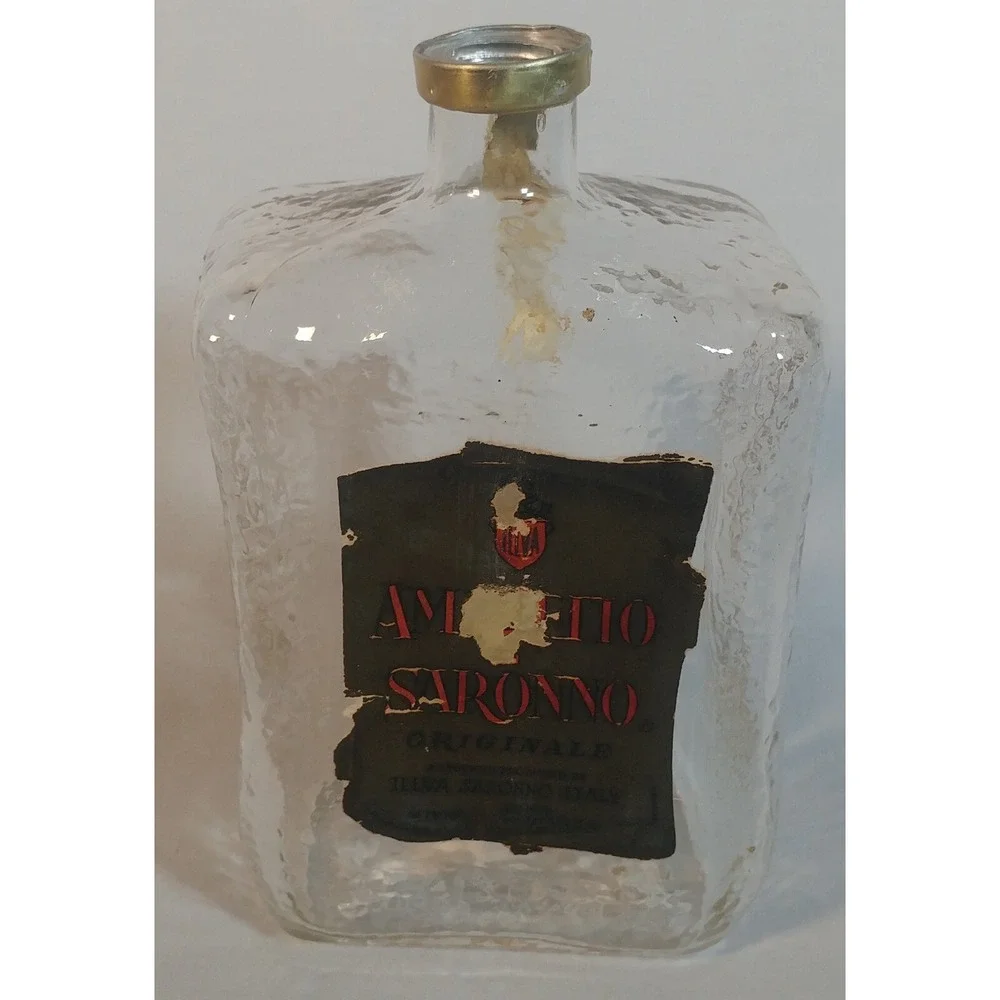 RARE Vintage Amaretto di Saronno 1.75L Empty Bottle Italy Washed No Cap